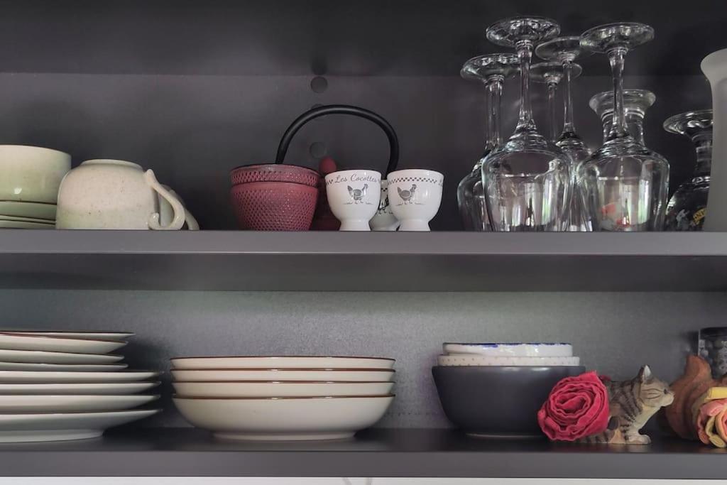 La Maisonnette Bleue, Eco-Logis Equipe De Toilettes Seches ロスハイム エクステリア 写真