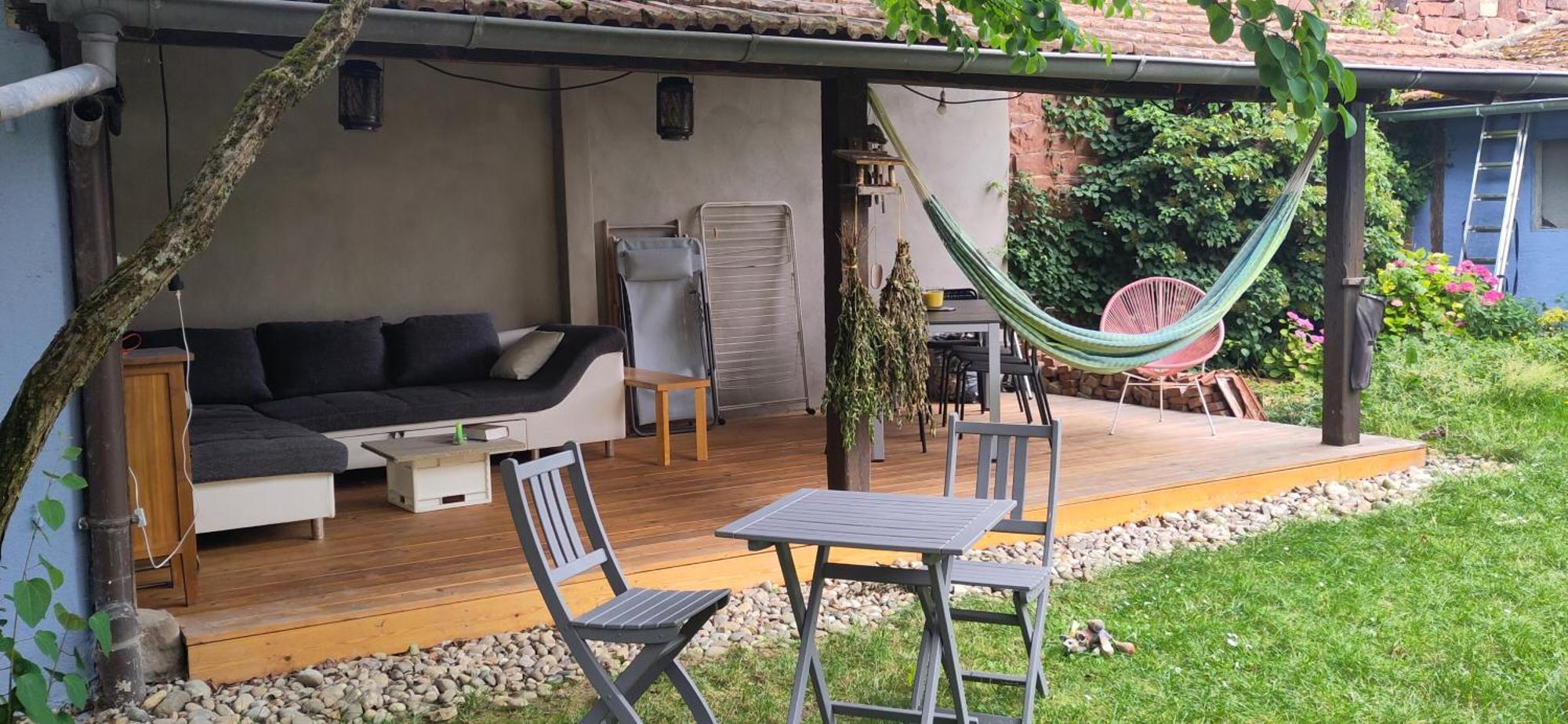 La Maisonnette Bleue, Eco-Logis Equipe De Toilettes Seches ロスハイム エクステリア 写真