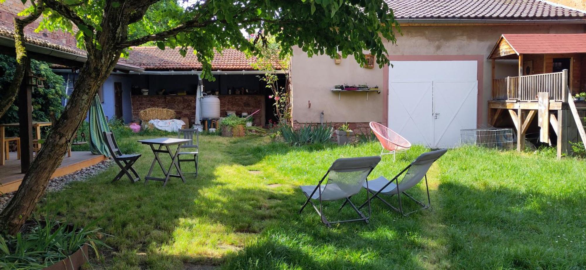 La Maisonnette Bleue, Eco-Logis Equipe De Toilettes Seches ロスハイム エクステリア 写真